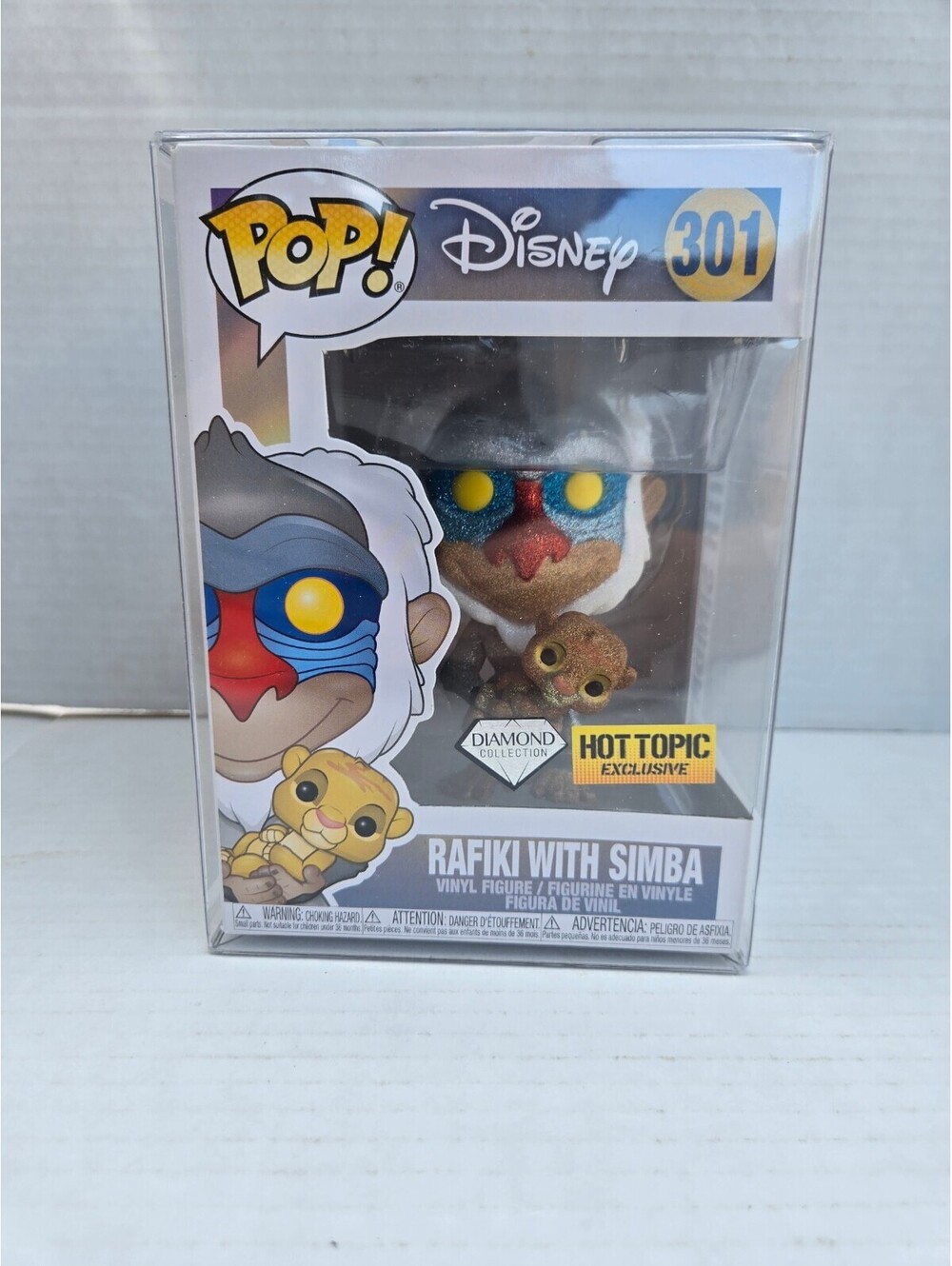 Funko Pop! Disney The Lion King Rafiki with Simba Vinyl Figure #301 - Hot Topic